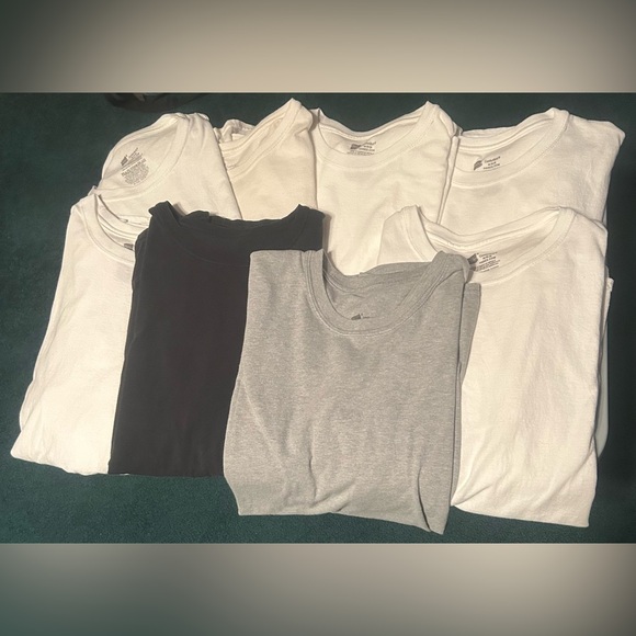 Hanes Other - Hanes Men's Short Sleeve Tees.  Bundle of 8 includes 6-White, 1-Black, 1-Gray